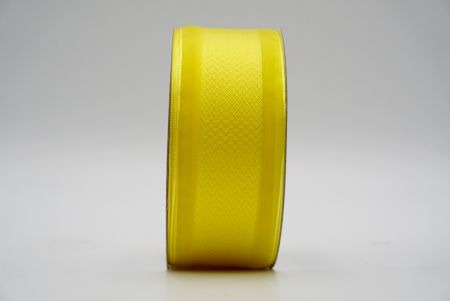 Flavus Tenuis Medium Herringbone Design Ribbon_K1754-A12